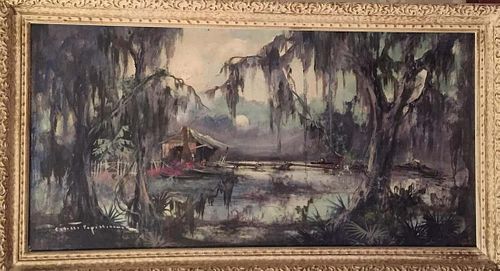 "Swamp Idyl" Oil Painting