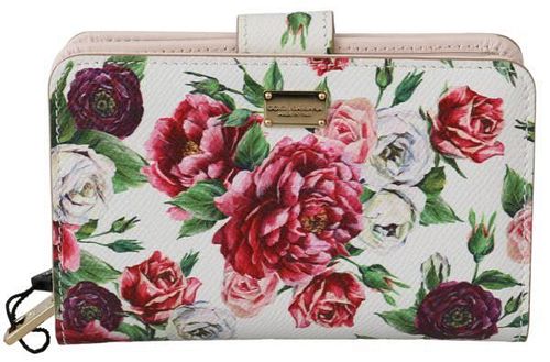 Multicolor Floral Card Coin Bill Clutch Womens Wallet