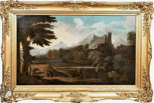 Italian Old Master Landscape Oil Painting