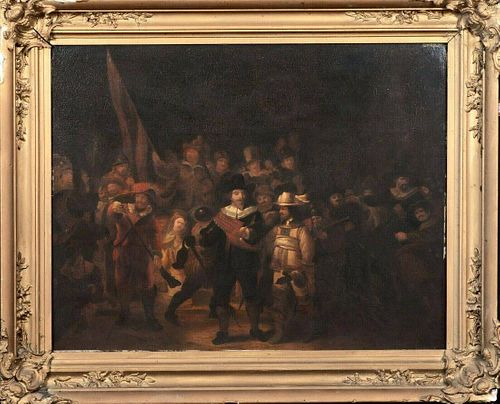 The Night Watch Soldier Oil Painting