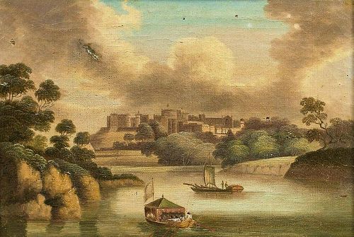 Windsor Castle Capriccio Landscape Oil Painting
