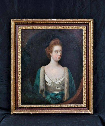 Portrait of A Girl Miss Grimston Oil Painting