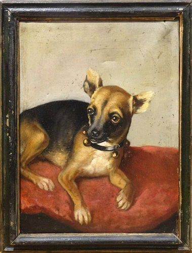 Chihuahua Dog Portrait Oil Painting