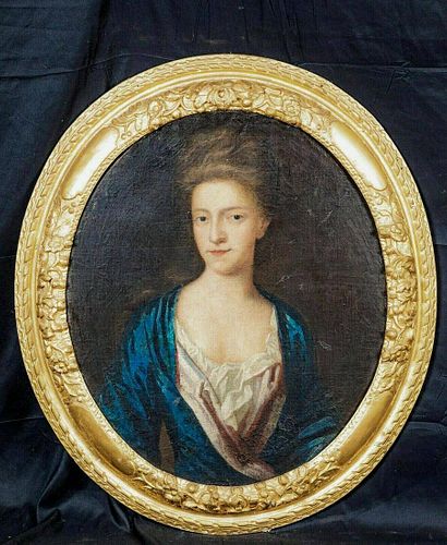 Portrait Mrs Sanderson Christian Thursby Oil Painting