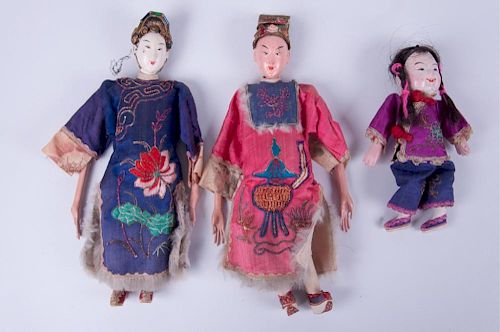 Chinese Opera Dolls, Three (3)