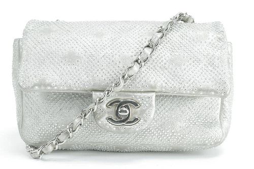 Chanel Strass Crystal Bead Jewel Classic Flap Mini
