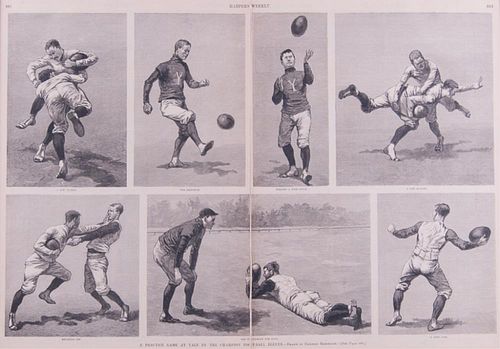 Harper's Weekly,  A Practice Game At Yale