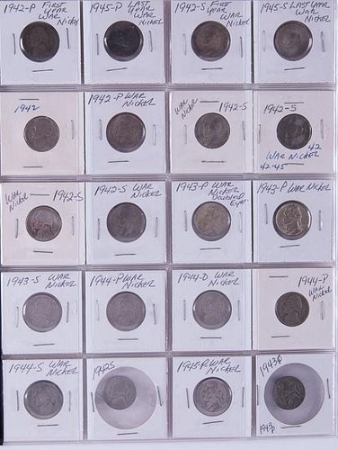 1940 Era Jefferson Nickel Collection