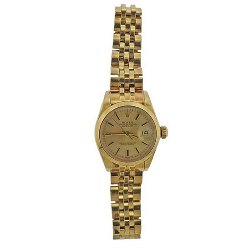 Rolex Datejust 18k Gold Lady&#39;s Watch ref. 6916
