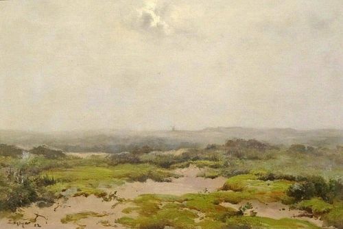 Brittany Sand Dunes Landscape Oil Painting