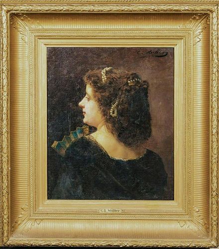 Lady Opera Portrait Oil Painting
