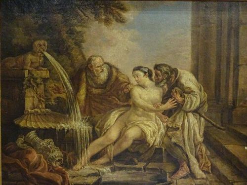 Susanna & The Elders Oil Painting