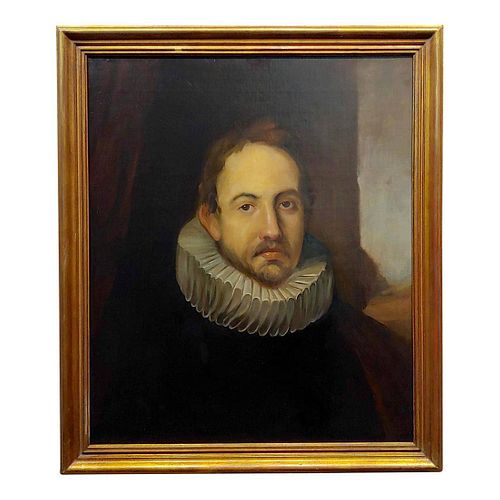 Spanish Gentleman With a Ruff Collar Oil Painting