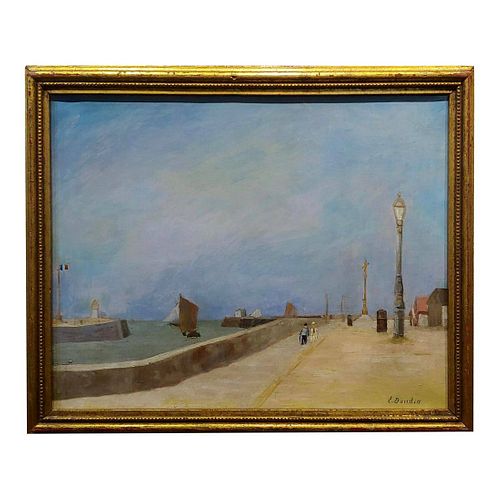 South of France by the Waterfront Oil Painting