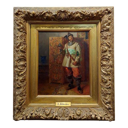 Portrait of German Cavalier Oil Painting