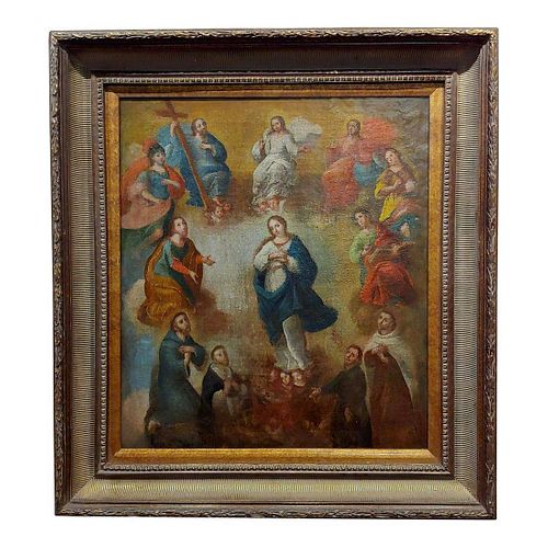 Madonna Surrounded by Saints Oil Painting