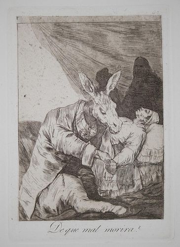 Francisco Goya - Deque mal morira
