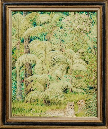 Jungle Leopards Oil Painting