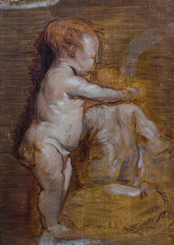 Study Sketch Of Putti Oil Painting