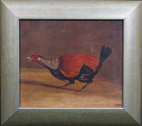 Portrait Of A Fighting Cock Oil Painting