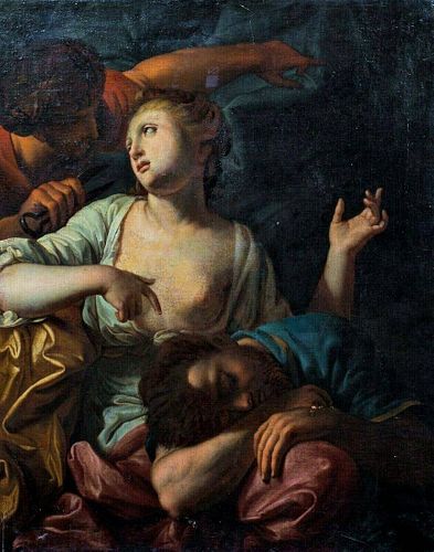 Samson & Delilah Oil Painting