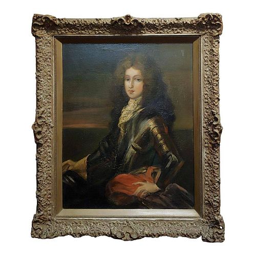 Portrait of a Nobleman in Armor Oil Painting