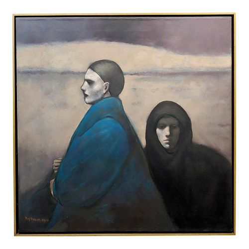 Unemotional Figures Oil Painting
