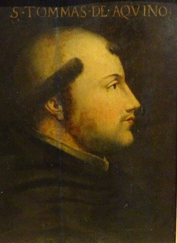 Saint Thomas Aquinas Portrait Oil Painting