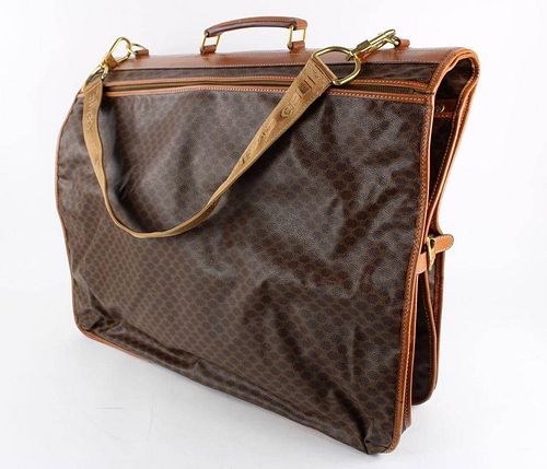 Celine Monogram Macadam Garment Travel Bag With Strap