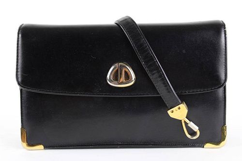 Dior Ultra Rare Convertible Black Leather Flap Bag With