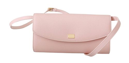 Pink Evening Long Mini Crossbody Borse 100% Leather Bag