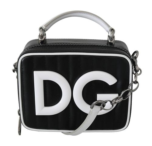 Black BOX Cotton DG Logo Mini Crossbody Sling Borse Bag