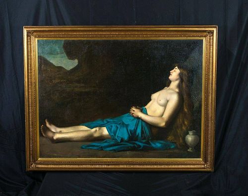 Nude Mary Magdalene Sleeping Oil Painting