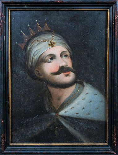 Portrait of A Persian Turkish Ruler Shah