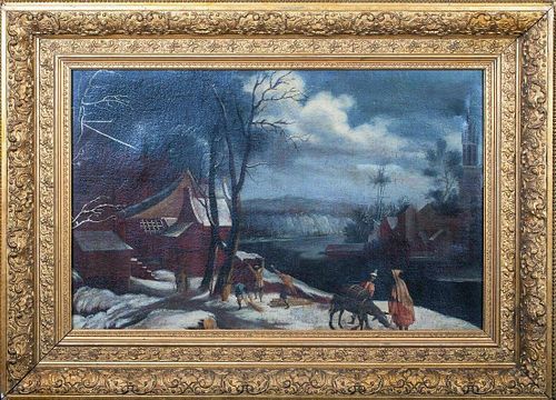 Winter Landscape Oil Painting