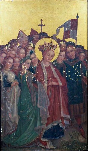 Saint Philomena Renaissance Gold Oil Painting