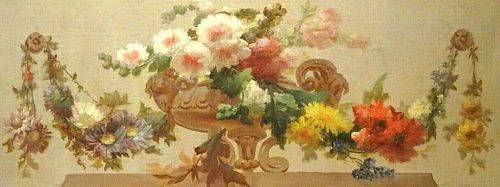 Still Life Flowers In A Urn Oil Painting
