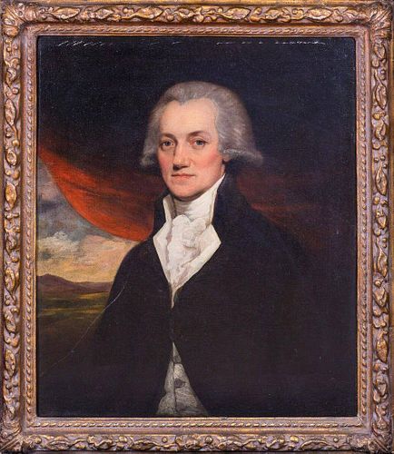 American Revolutionary Gentleman Oil Painting