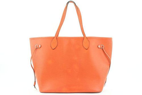 Louis Vuitton Mandarin Orange Epi Leather Neverfull MM