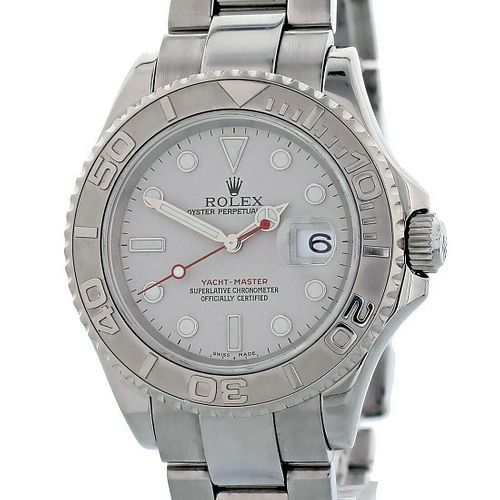 Rolex Mens Yachmaster 16622 Watch Stainless Steel