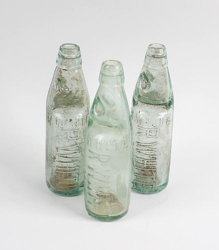Two boxes containing a large collection of assorted glass bottles To include numerous old 'R White's