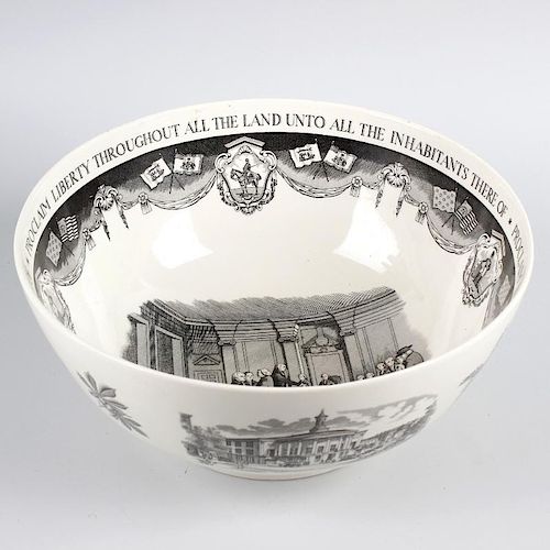 A Wedgwood Philadelphia bowl, designed for the Bailey Banks and Biddle Co., 12 x 5.5 (30.5cm x 14cm)