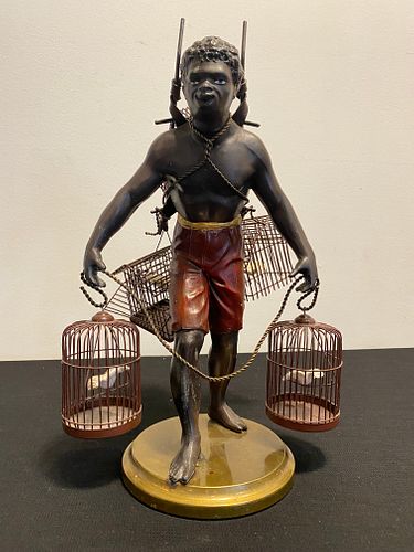 PETITE CHOSES Blackamoor Nubian Figural Statue 