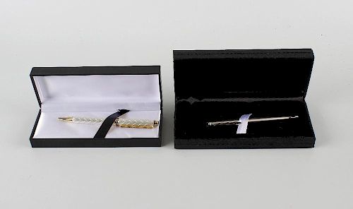 A group of assorted pens. Comprising Caran d'Ache fountain pen with 18K white gold nib, in presenta
