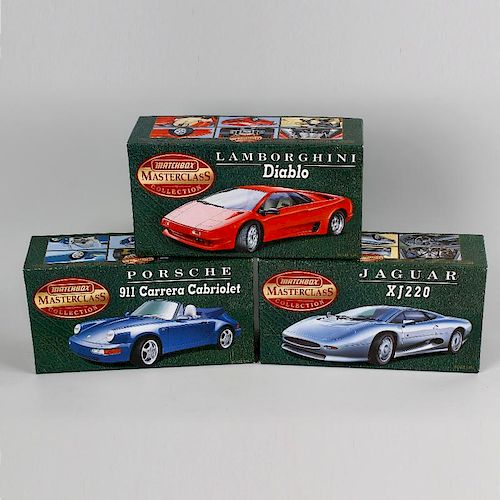 Two boxes containing a good mixed selection of Matchbox diecast model vehicles. To include special e