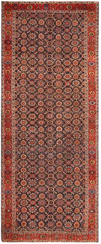 18TH CENTURY LARGE ANTIQUE NORTH WEST PERSIAN RUG. 20 ft 2 in x 8 ft 9 in (6.15 m x 2.67 m)