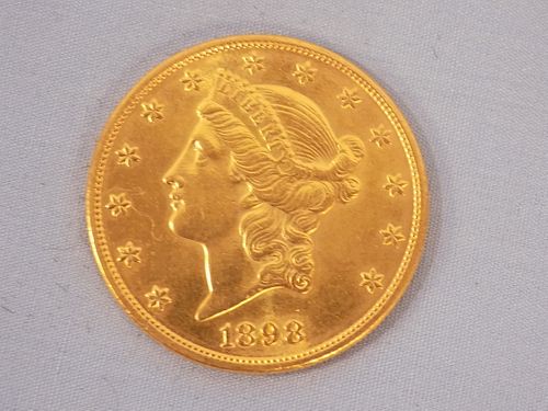 1898S $20 GOLD US COIN
