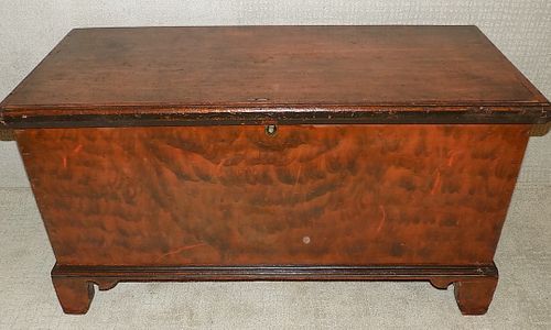 ANTIQUE DECORATED BLANKET CHEST