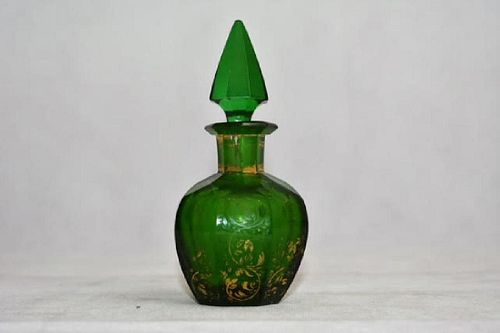bohemian green bottle