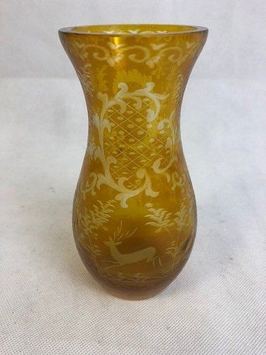 Bohemian Amber Vase
